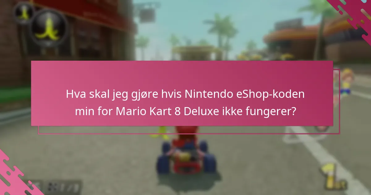 Hvilke restriksjoner gjelder for innløsning av Nintendo eShop-koder for forhåndsbestillinger?