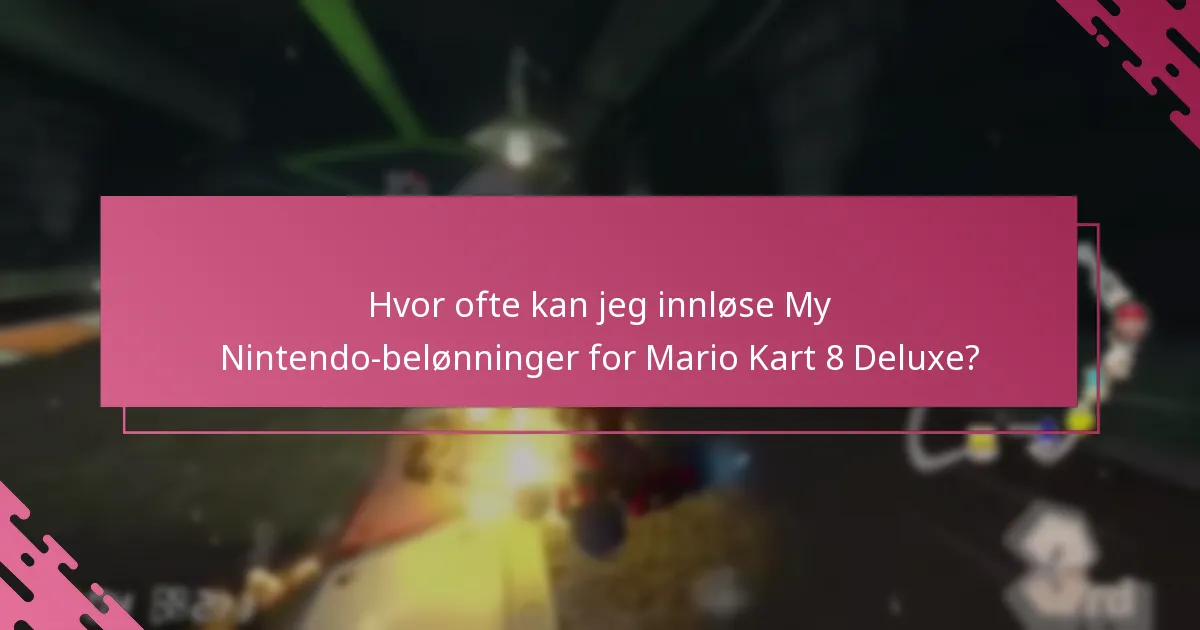 Hvordan sammenlignes My Nintendo-belønningssystemet for Mario Kart 8 Deluxe med andre Nintendo-spill?
